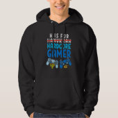 H Is For Hanukkah Gamer Video Gaming Boys Men Paja Hoodie (Vorderseite)