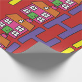 H ist für das Papier zum Umpacken von Haus bestimm Geschenkpapier