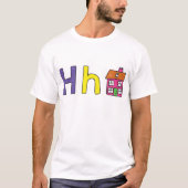 H ist für den T - Shirt von Hausmännern bestimmt (Vorderseite)