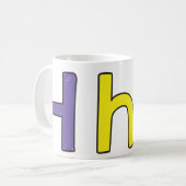 H ist für die Tasse im Haus (Vorderseite Links)