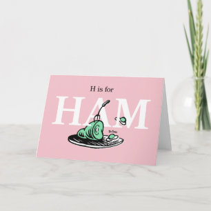 "H ist für HAM"   Alphabet-Design Karte