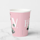 "H ist für HAM" | Alphabet-Design Pappbecher (Rechts)