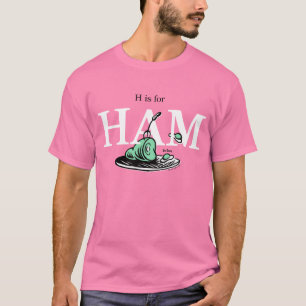 "H ist für HAM" Alphabet-Design T-Shirt