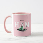"H ist für HAM" | Alphabet-Design Tasse (Links)