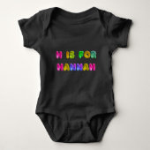 H ist für Hannah Design - Leckerei Sie selbst oder Baby Strampler (Vorderseite)