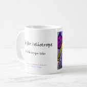 H ist für heliotropische Alphabetkunst-Tasse Kaffeetasse (Vorderseite Links)