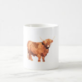 H ist für Highland Cow Kaffeetasse (Mittel)