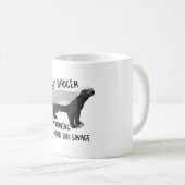 H ist für Honey Badger Kaffeetasse (VorderseiteRechts)