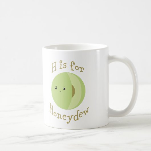 H ist für Honeydew Kaffeetasse (Rechts)