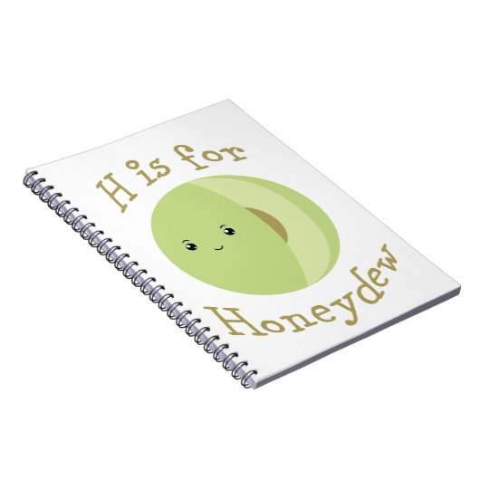 H ist für Honeydew Notizblock (Rechte Seite)