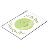 H ist für Honeydew Notizblock (Linke Seite)