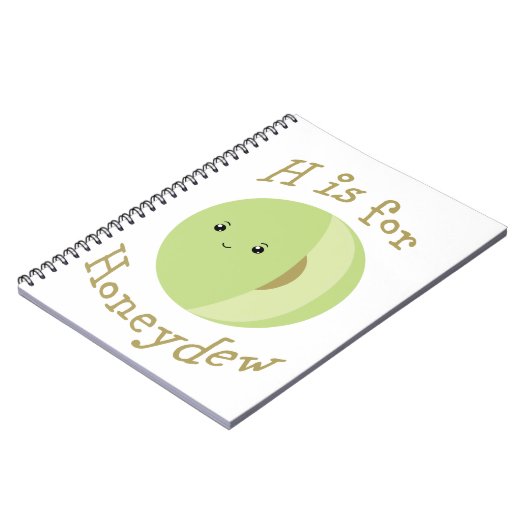 H ist für Honeydew Notizblock (Linke Seite)
