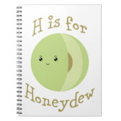 H ist für Honeydew Notizblock (Vorderseite)