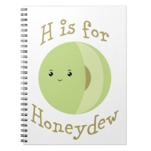H ist für Honeydew Notizblock