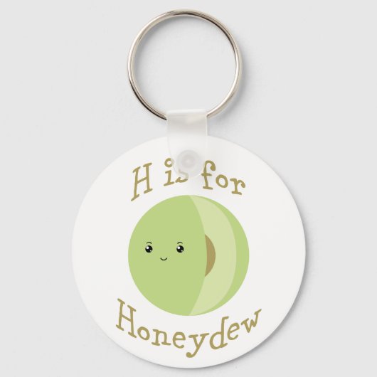 H ist für Honeydew Schlüsselanhänger (Vorderseite)