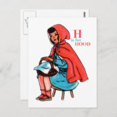 'H' ist für Hood Postkarte (Vorne/Hinten)