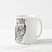 H ist für Horned Owl Kaffeetasse (VorderseiteRechts)