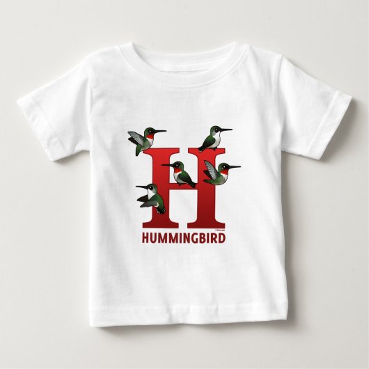 H ist für Hummingbird Baby T-shirt (Vorderseite)