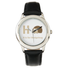 H ist für Igel Armbanduhr