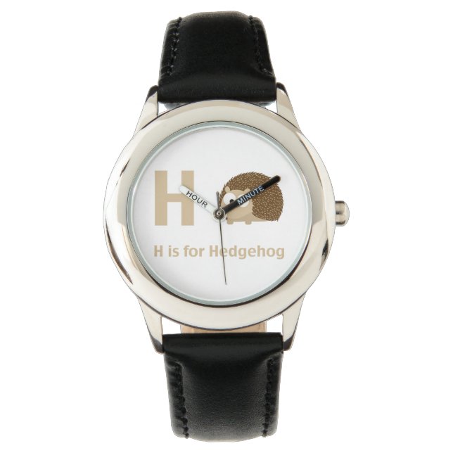 H ist für Igel Armbanduhr (Vorderseite)