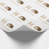 H ist für Igel Geschenkpapier (Ecke)