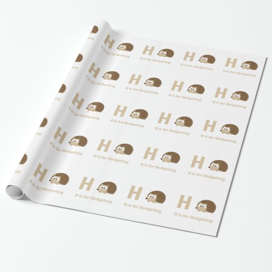 H ist für Igel Geschenkpapier (Ungerollt)