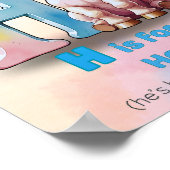 H ist für Pferd - Pastel Alphabet Poster für Kinde (Ecke)