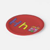 H ist für Teller von Hauspapier bestimmt (Schrägansicht)