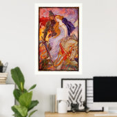 H J Ford Vintage-Illustration Poster (Heimbüro)