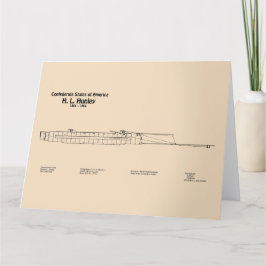 H. L. Hunley - Pläne für ein Schiffskonzept SD Dankeskarte