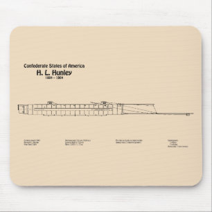 H. L. Hunley - Pläne für ein Schiffskonzept SD Mousepad