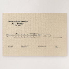 H. L. Hunley - Pläne für ein Schiffskonzept SD Puzzle