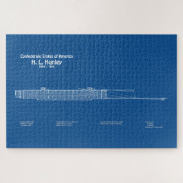 H. L. Hunley - Pläne für Schiffskonzepte ABD Puzzle