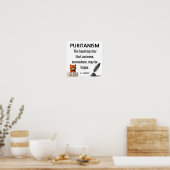 H. L. Mecnken Zitat Puritanismus Poster (Küche)