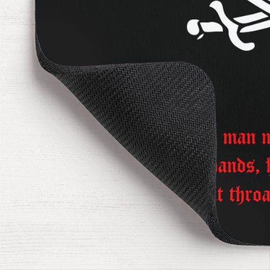H.L. Mencken Pirate Mousepad (Ecke)