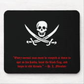 H.L. Mencken Pirate Mousepad (Vorne)