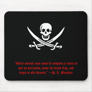 H.L. Mencken Pirate Mousepad