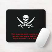 H. L. Mencken Piraten-Mauspad Mousepad (Mit Mouse)