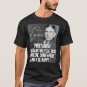H L Mencken Zitat Puritanismus Haunting Angst jema T-Shirt (Vorderseite)