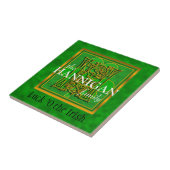 H "Luck of the Irish" Family Custom Monogram Tile Fliese (Seite)
