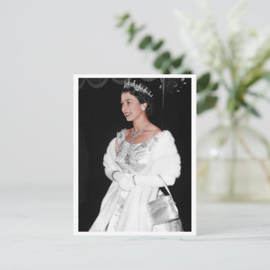 H. M. Elizabeth II., Königin Postkarte (Stehend Vorderseite)