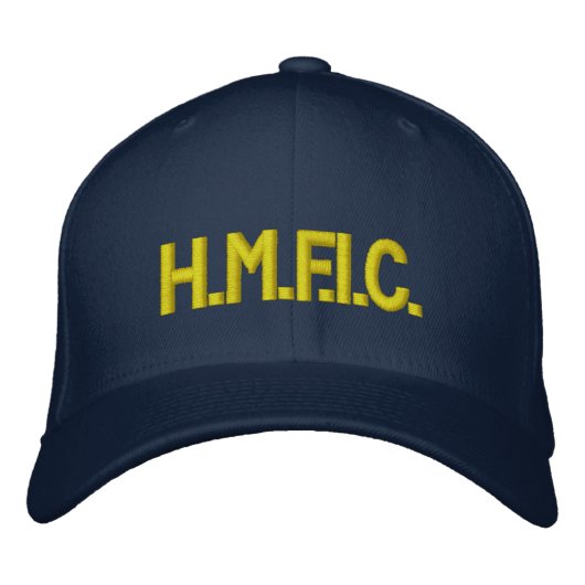 H.M.F.I.C. BESTICKTE KAPPE (Vorderseite)