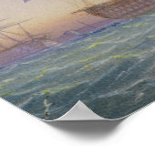 H.M. Frigates am Anker Poster (Ecke)