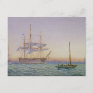 H.M. Frigates am Anker Postkarte