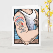 H.M.S. Kinderschürzekarte Karte (Gelbe Blume)