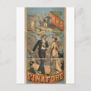 H.M.S. Pinafore Vintage Theater auf Deutsch Postkarte