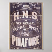 H.M.S. Pinafront, 'Nautical Opera' Retro Theater Poster (Vorne)