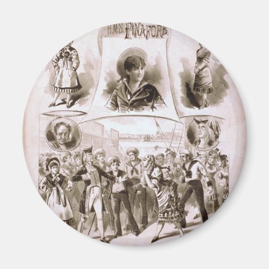 H.M.S. Pinaore Vintag Theater Magnet (Vorne)