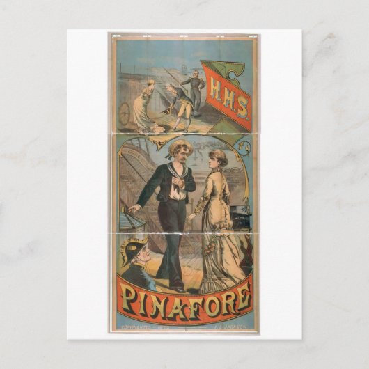 H.M.S. Pinaore Vintag Theater Postkarte (Vorderseite)