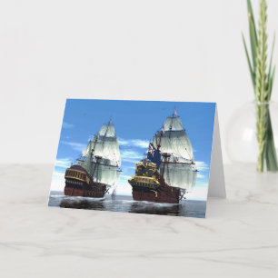 H M S Prince William and Escort Karte